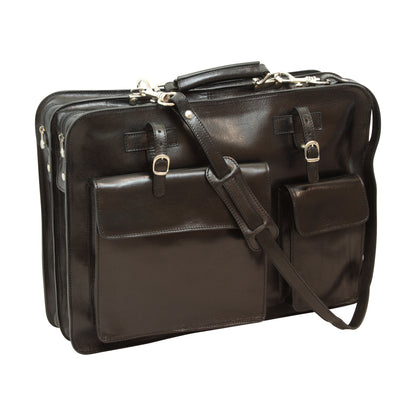 Leather Briefcase - Black