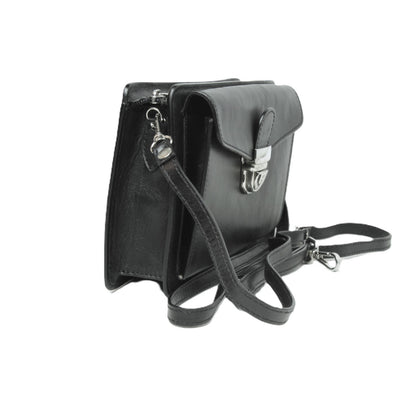 Full Grain Leather Clutch  - Black