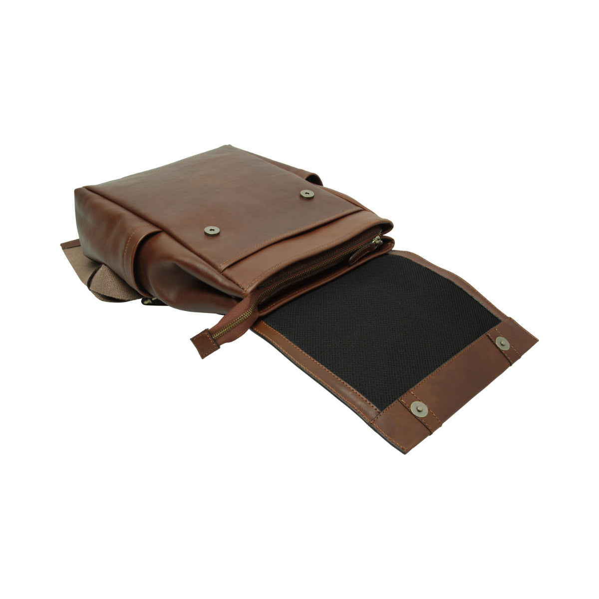 Leather Laptop Backpack - Chestnut