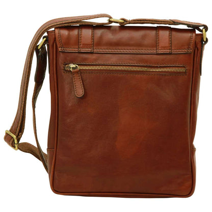 Soft Calfskin Leather Satchel Bag - Brown