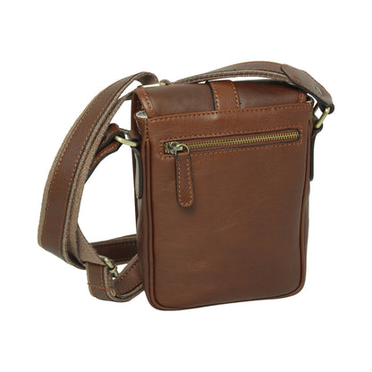 Soft Calfskin Leather Satchel Bag - Chestnut