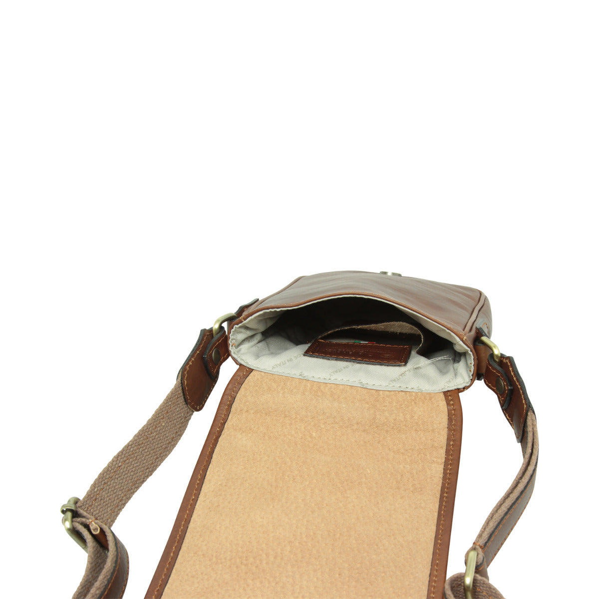 Soft Calfskin Leather Satchel Bag - Chestnut