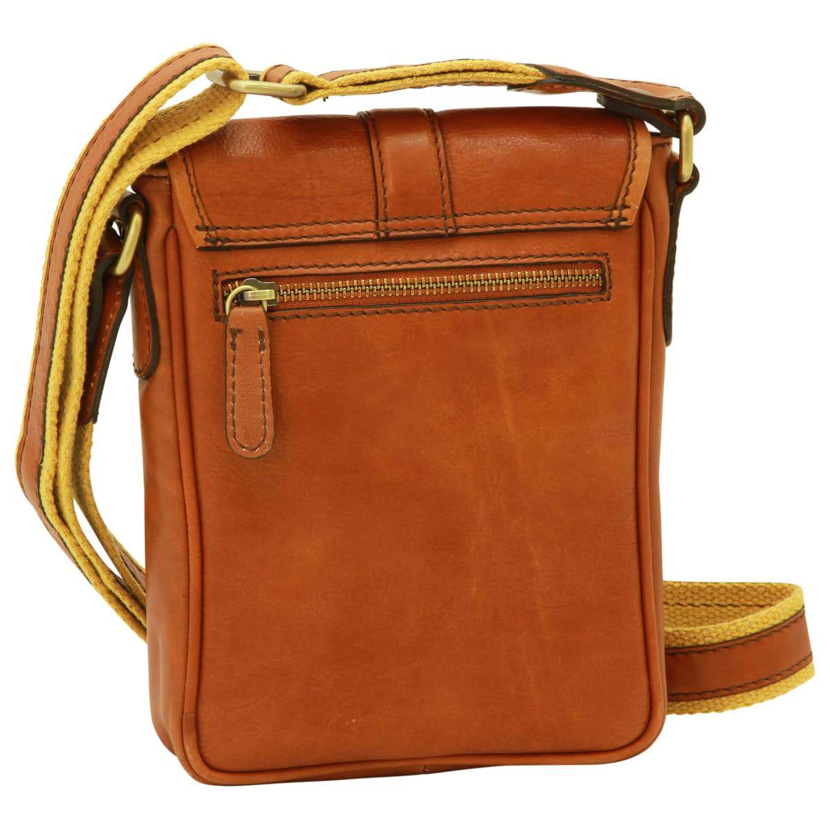 Soft Calfskin Leather Satchel Bag - Gold