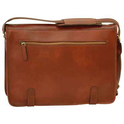 Calfskin Nappa Messenger Bag - Brown