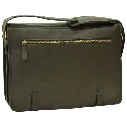 Calfskin Nappa Messenger Bag - Black