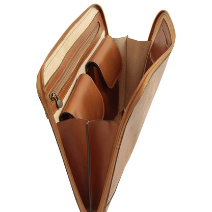 Leather Folder - Brown Colonial