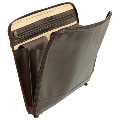 Leather Folder - Dark Brown