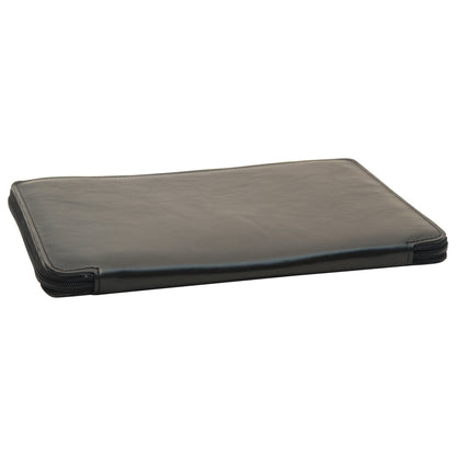Cowhide Leather Portfolio - Black