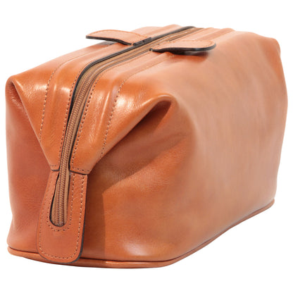 Leather Beauty Case - Brown Colonial