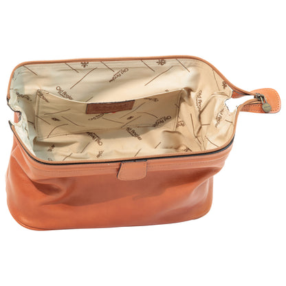 Leather Beauty Case - Brown Colonial