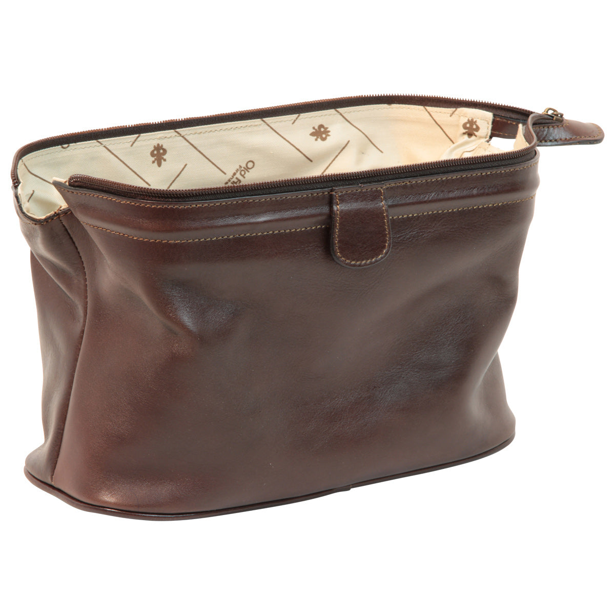 Leather Beauty Case - Dark Brown