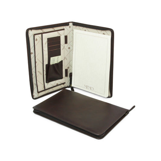 Full Grain Leather Folder – Dark Brown