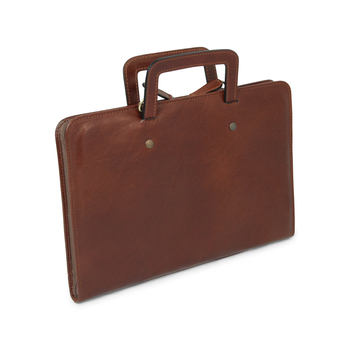 Full Grain Leather Folder - Brown