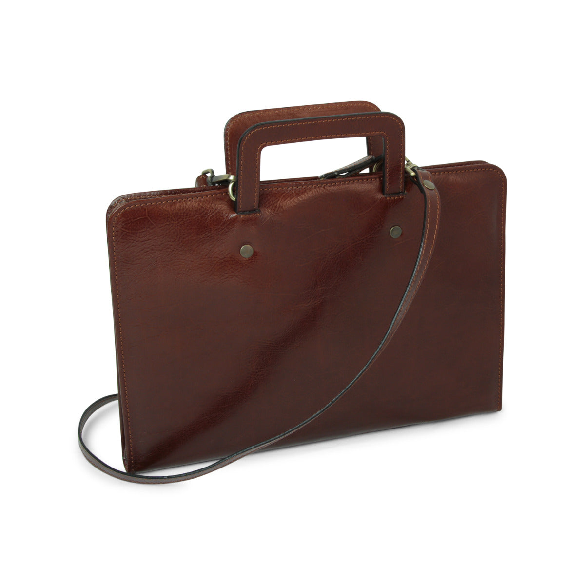 Full Grain Leather Folder - Brown