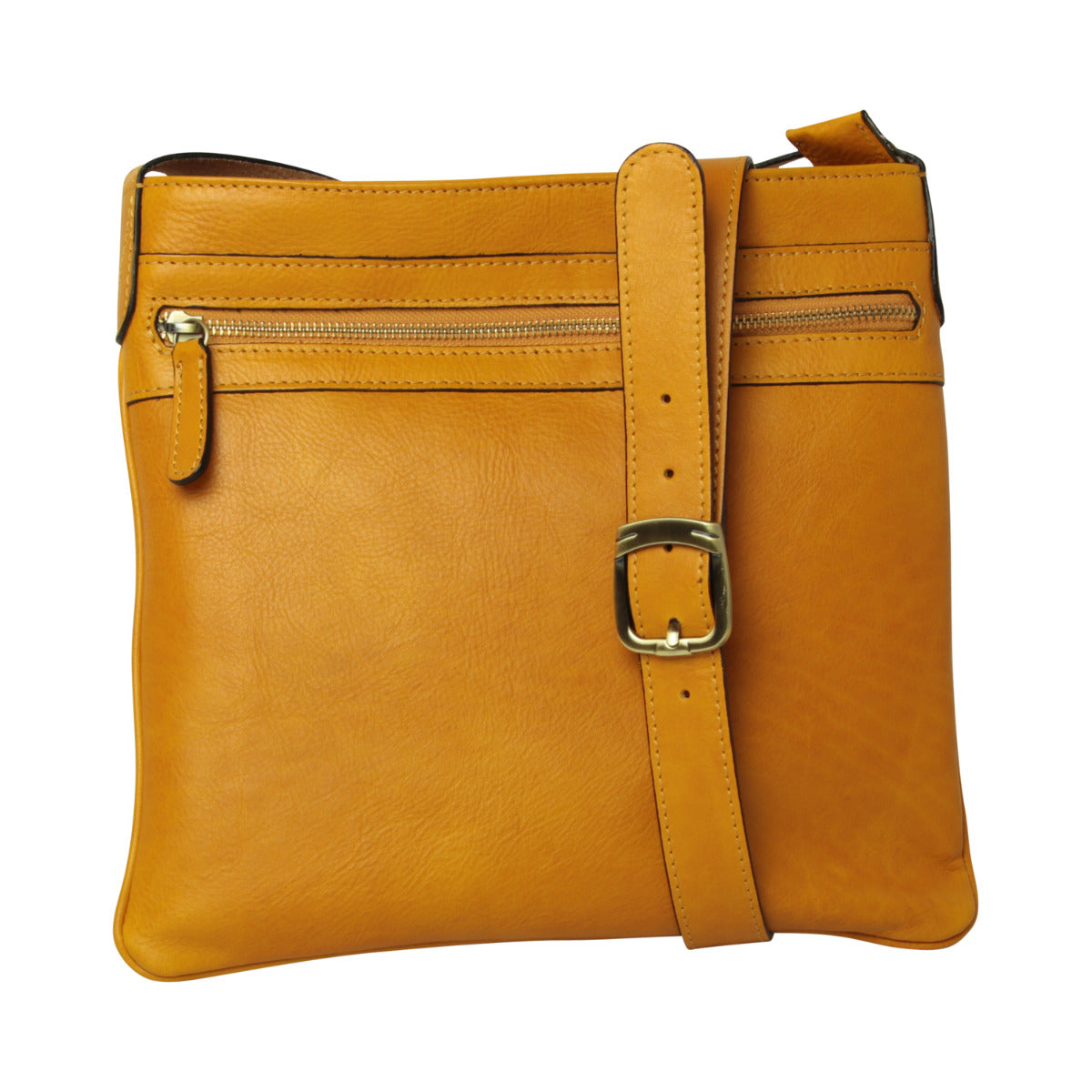 Leather Hip Bag - Yellow Ocher