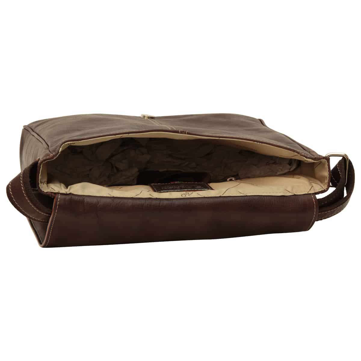 Lightweight Messenger Bag - Dark Brown