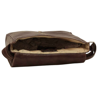 Lightweight Messenger Bag - Dark Brown