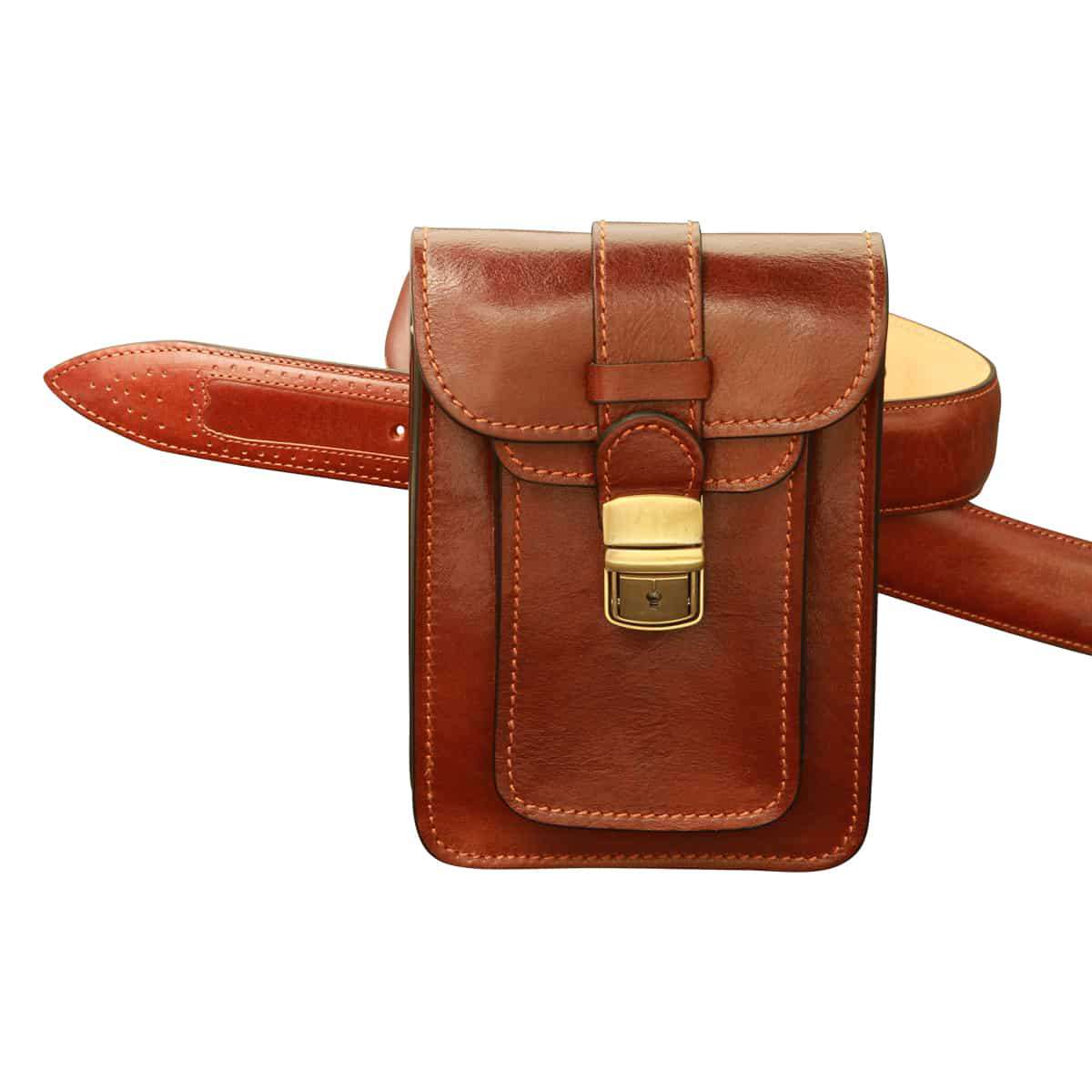 Leather Belt Piece - Brown