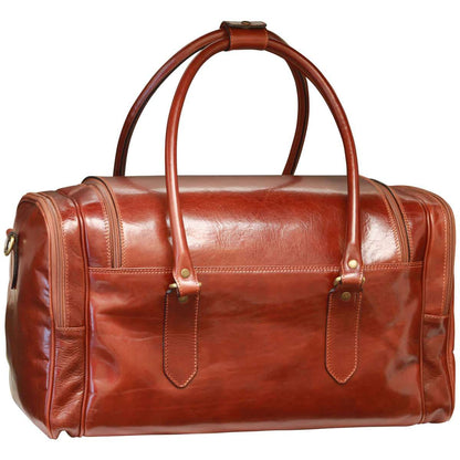 Arno Leather Travel Bag - Brown