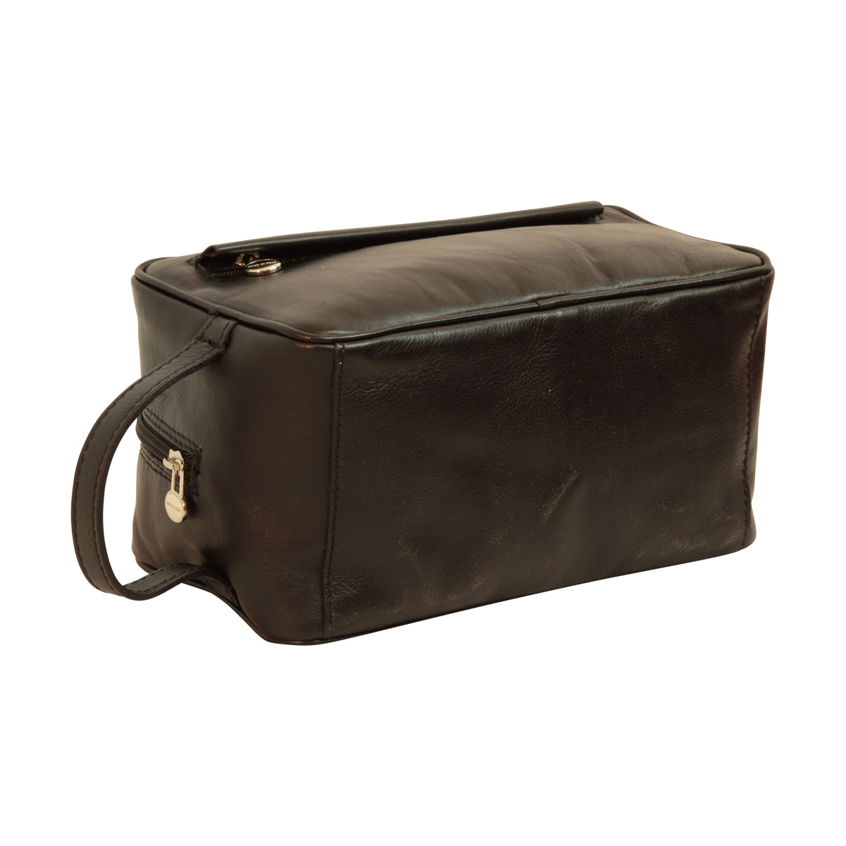 Full-Grain Calfskin Leather Beauty Case- Black 078989Ne