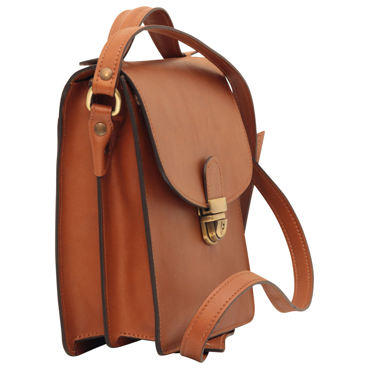 Classica Ii Leather Satchel - Brown Colonial