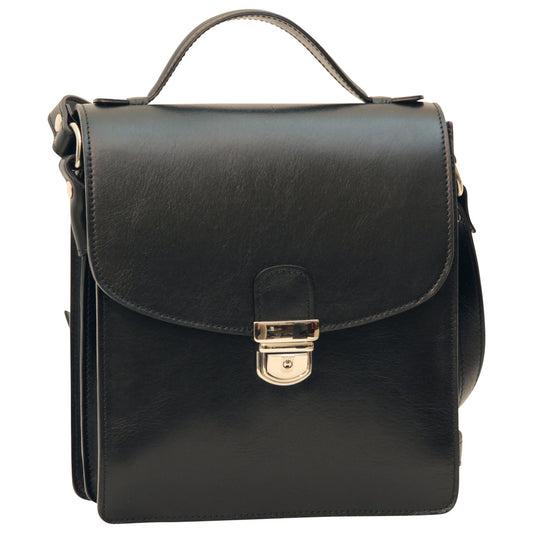 Classica Ii Leather Satchel - Black