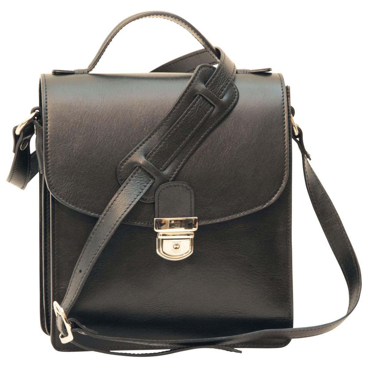 Classica Ii Leather Satchel - Black