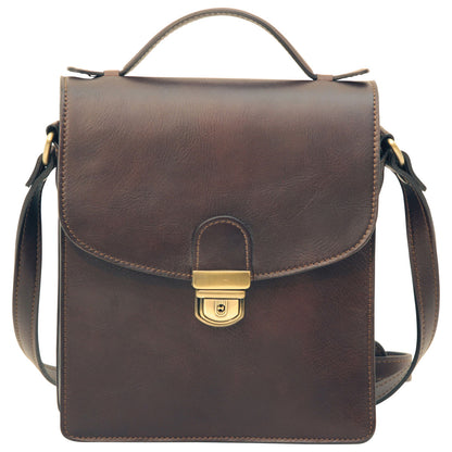 Classica Ii Leather Satchel - Dark Brown