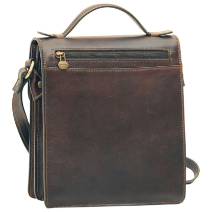 Classica Ii Leather Satchel - Dark Brown