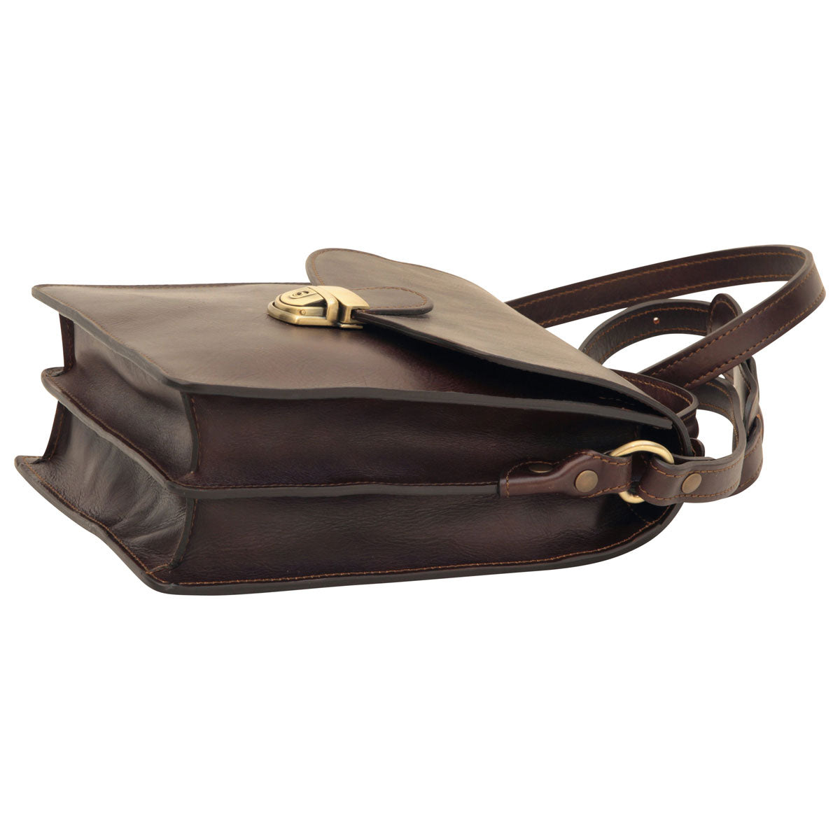Classica Ii Leather Satchel - Dark Brown