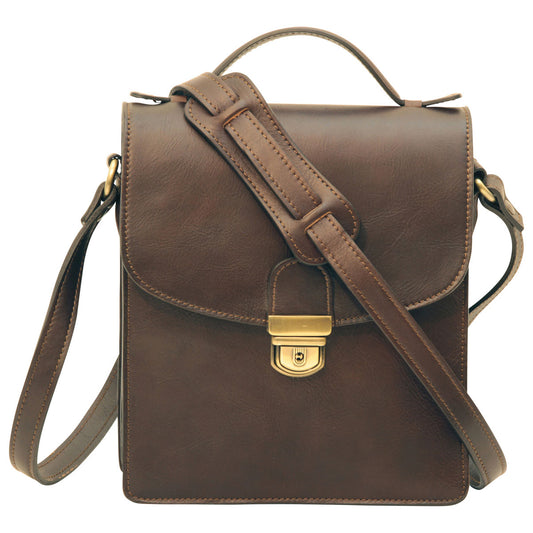 Classica Ii Leather Satchel - Dark Brown