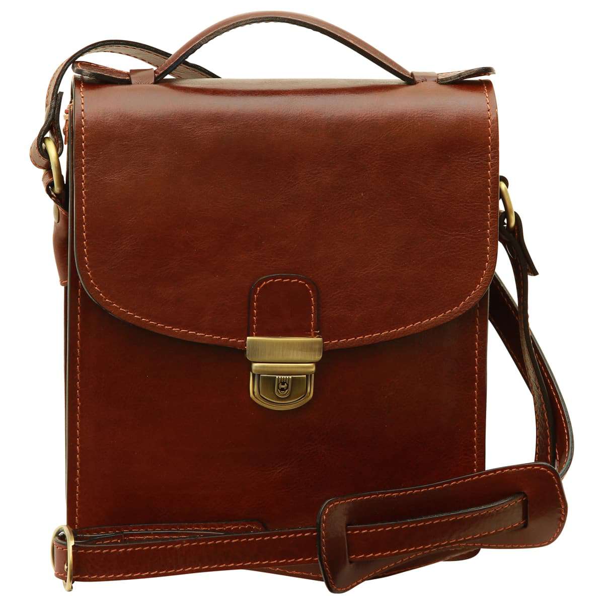 Classica Ii Leather Satchel - Brown