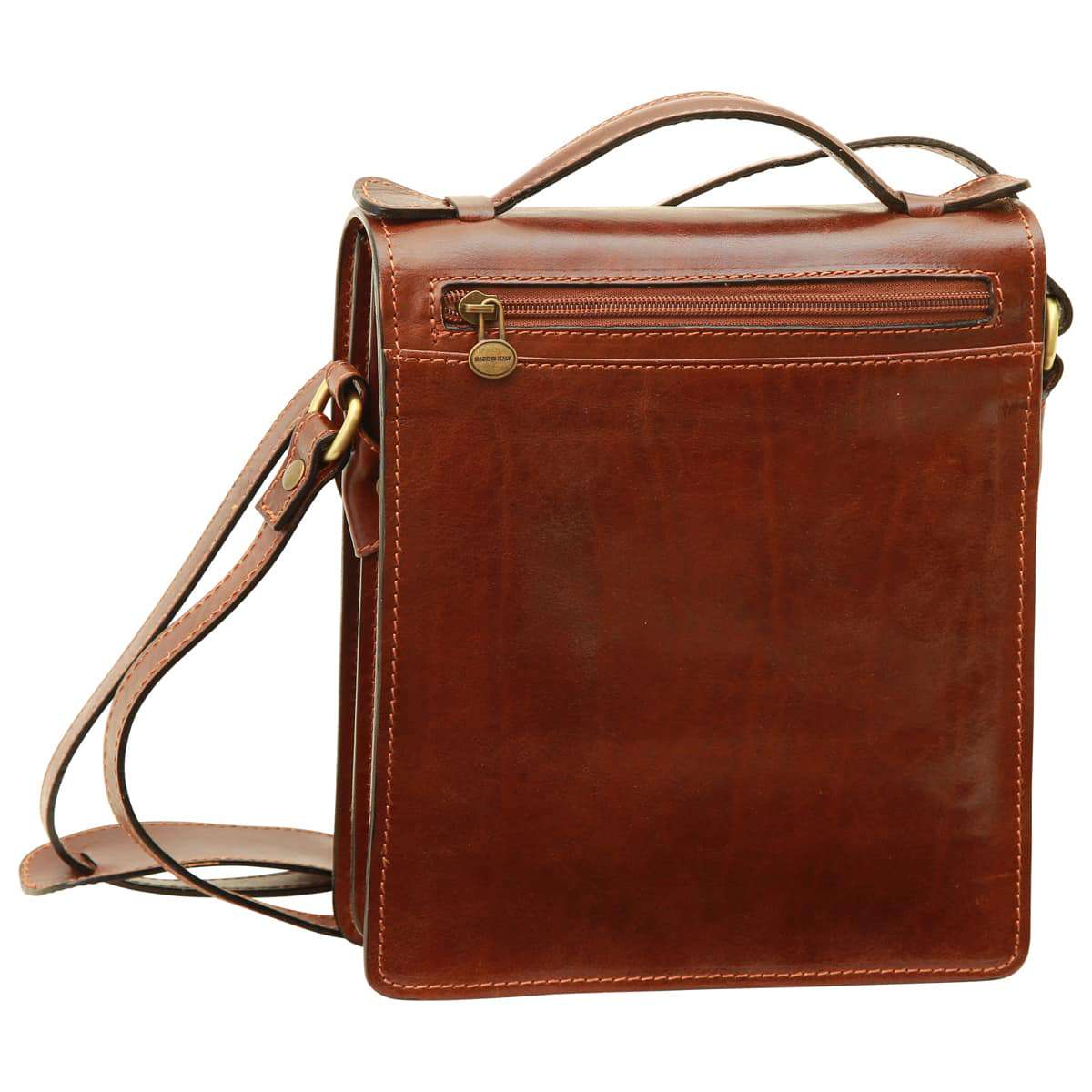Classica Ii Leather Satchel - Brown
