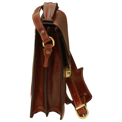 Classica Ii Leather Satchel - Brown