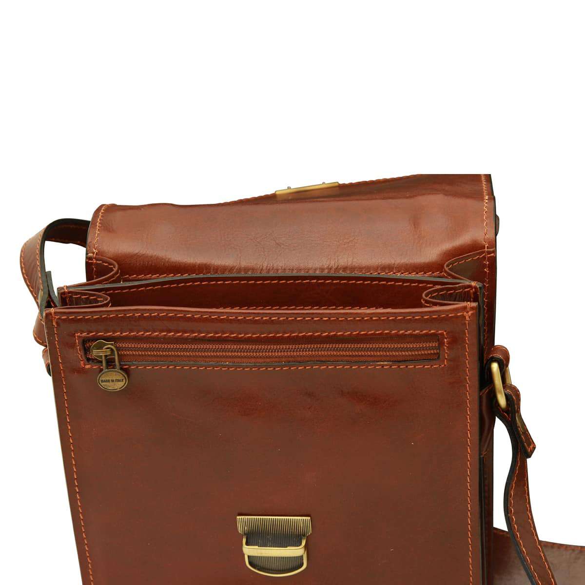Classica Ii Leather Satchel - Brown