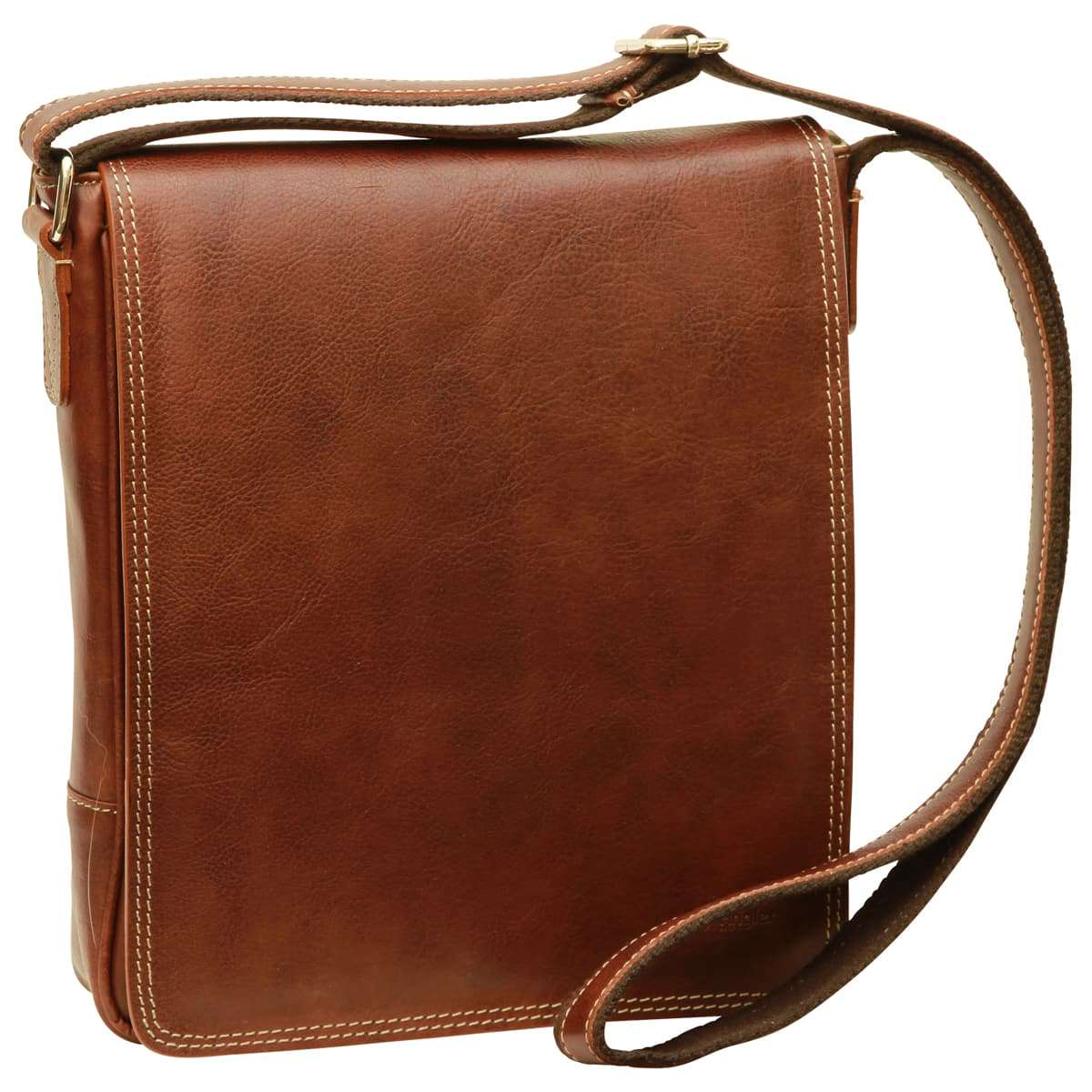 Leather I-Pad Bag - Chestnut