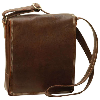 Leather I-Pad Bag - Dark Brown