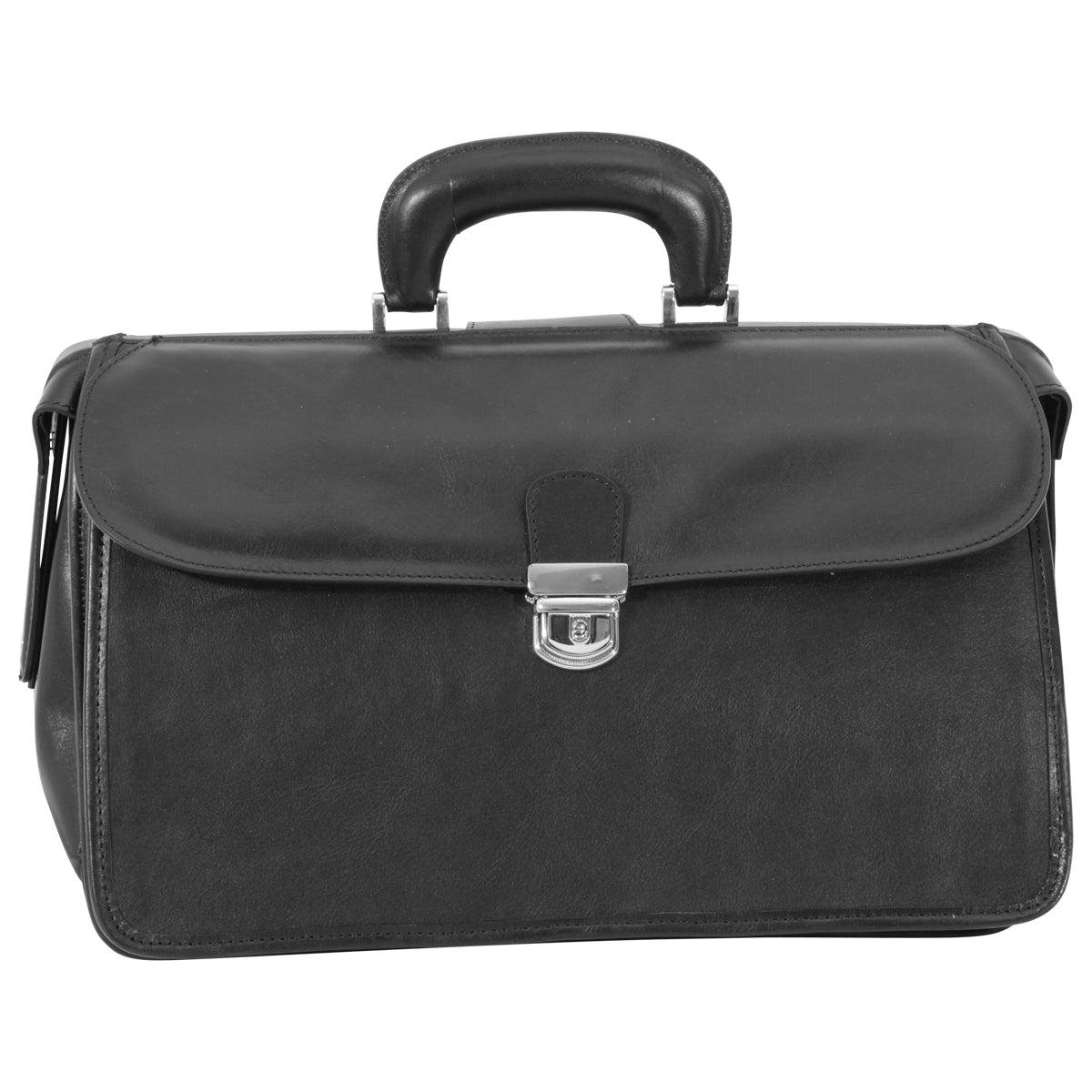 Leather Doctor'S Bag - Black