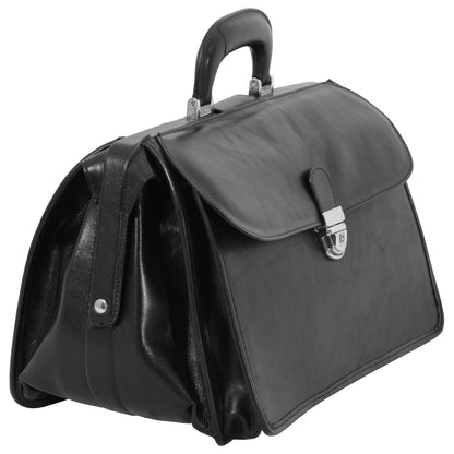 Leather Doctor'S Bag - Black