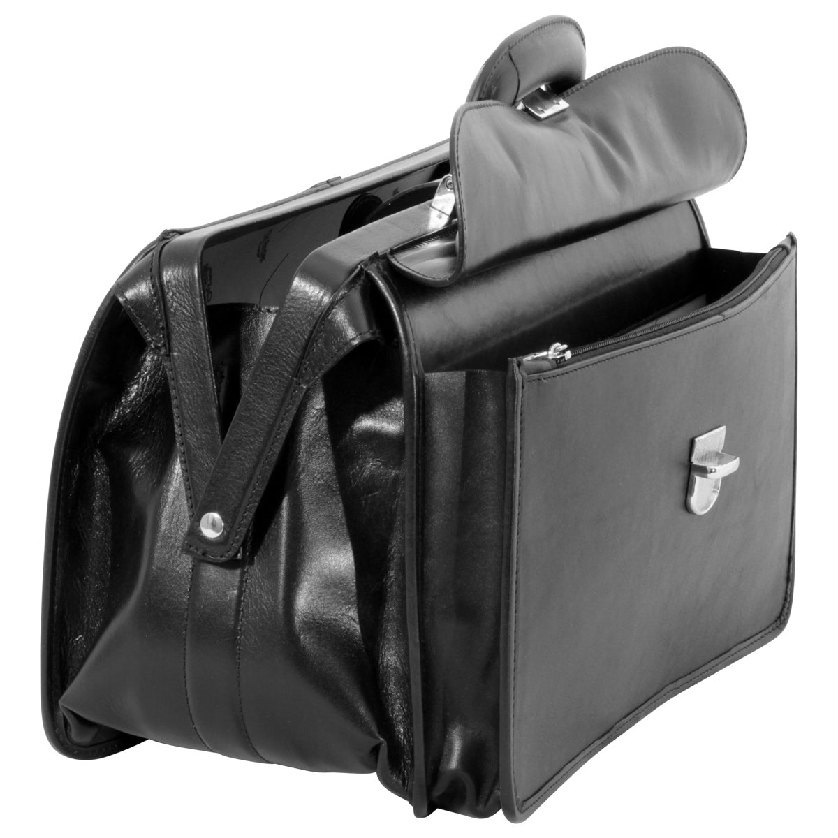 Leather Doctor'S Bag - Black