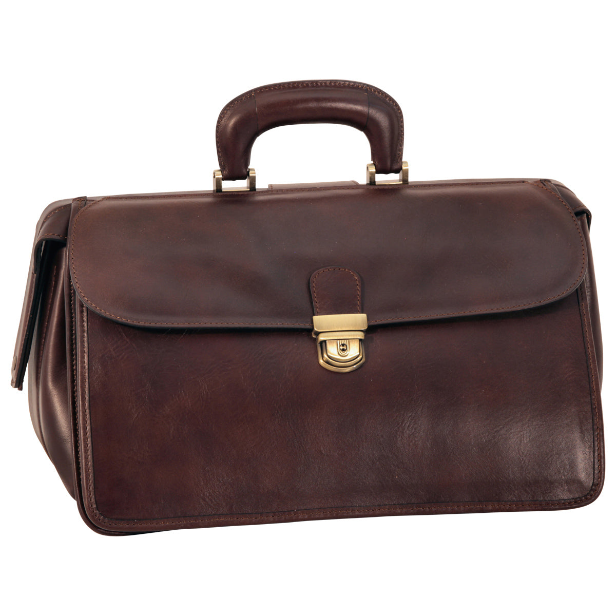 Leather Doctor'S Bag - Dark Brown