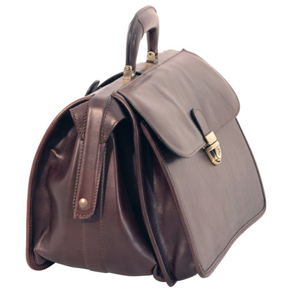 Leather Doctor'S Bag - Dark Brown