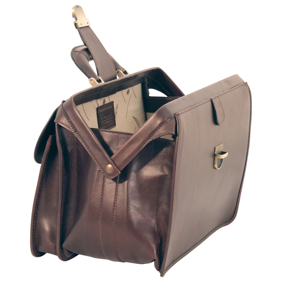 Leather Doctor'S Bag - Dark Brown