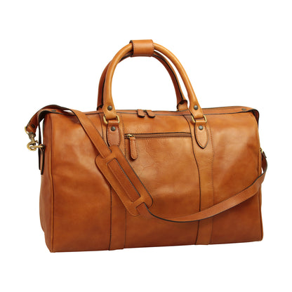 Travel Bag With Shoulder Strap - Brown Colonial