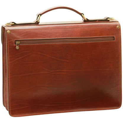 Vachetta Leather Briefcase - Brown