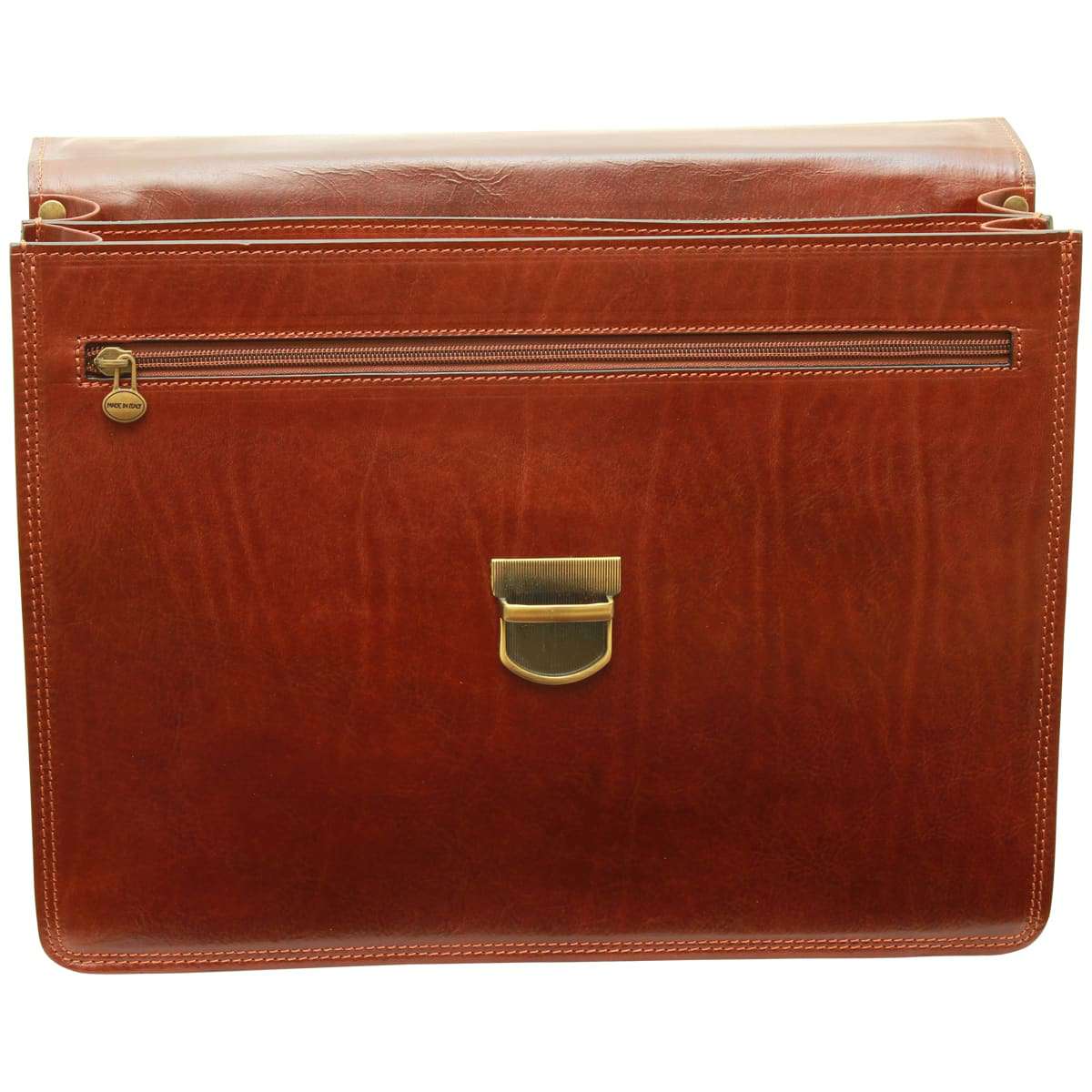 Vachetta Leather Briefcase - Brown