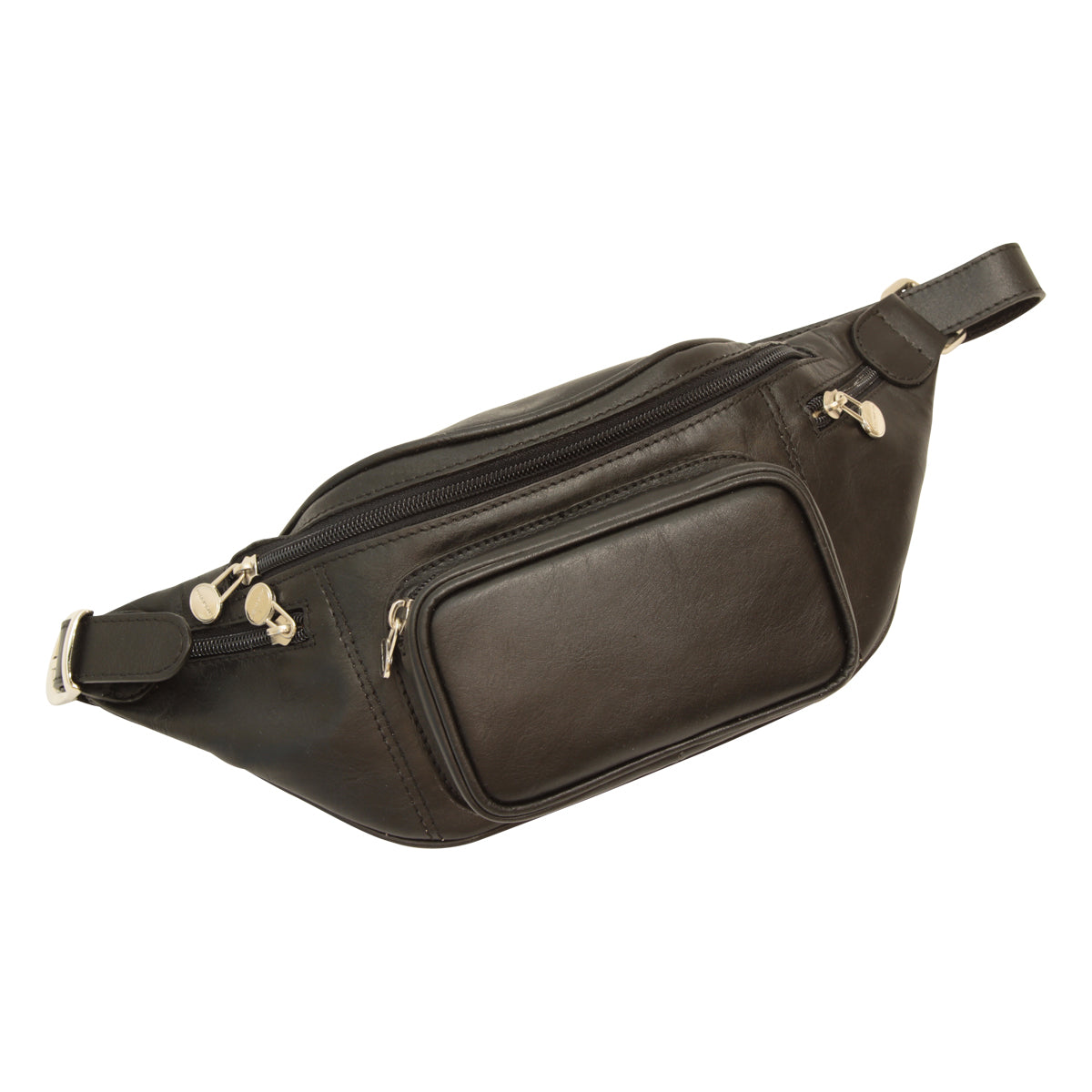 Leather Belt Pack - Black