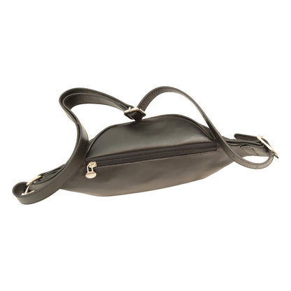 Leather Belt Pack - Black