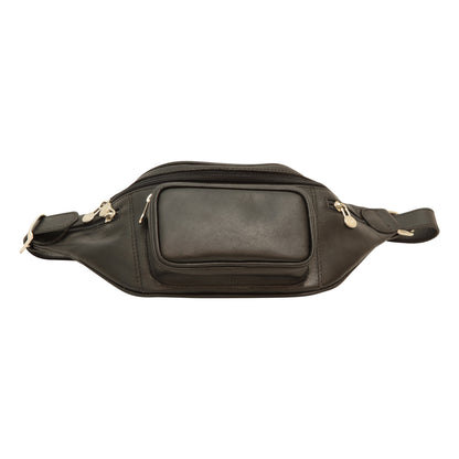 Leather Belt Pack - Black