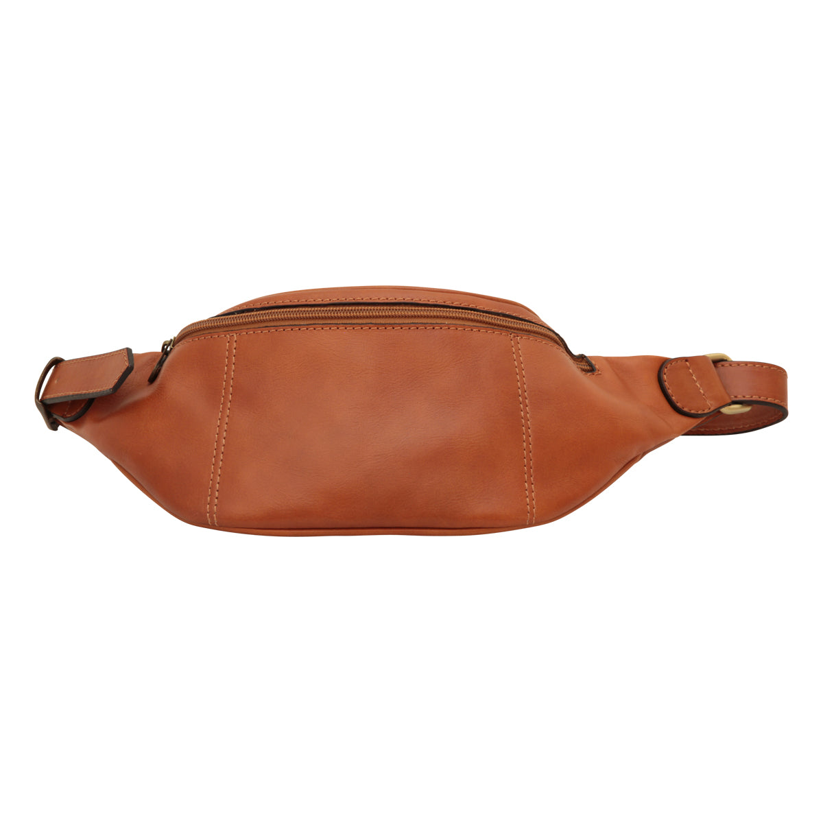 Full Grain Italian Calf Skin Leather Belt Pack  - Colonial